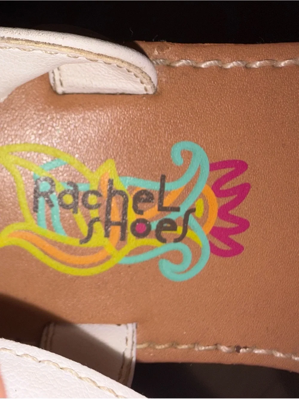 Rachel Shoes White Floral Girls Strappy Sandals